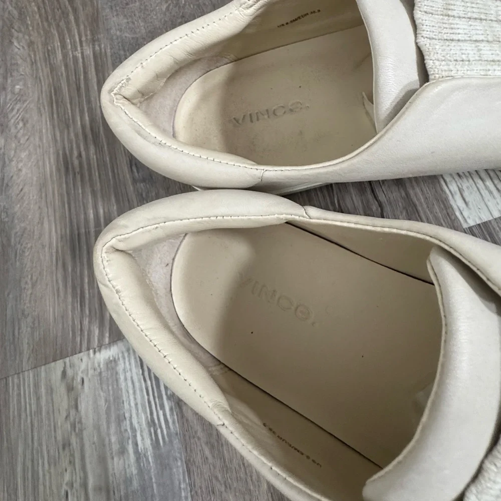 Vince Cantara Slip On Leather Sneakers - Picture 4 of 6